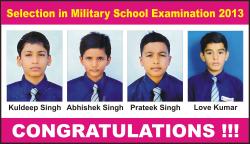 Selection in Military Examination 2013